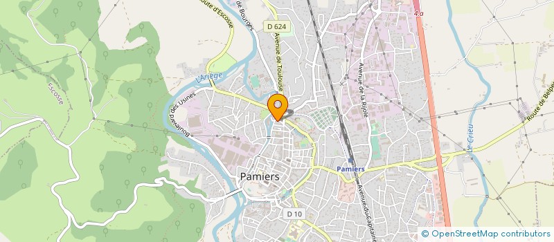 localisation de l'entreprise MONSIEUR DANIEL LAFFONT à PAMIERS