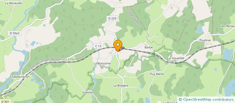 localisation de l'entreprise MONSIEUR DANIEL LAFOND à BUSSIERE-GALANT