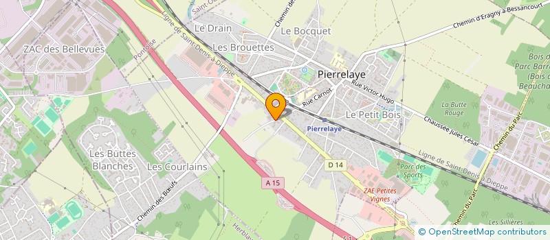 localisation de l'entreprise MONSIEUR DANIEL LAGRENE  PIERRELAYE