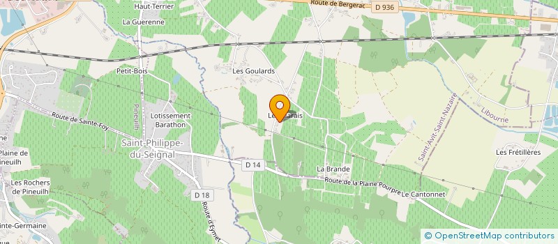 localisation de l'entreprise MONSIEUR DANIEL LAGRENEE  SAINT-AVIT-SAINT-NAZAIRE