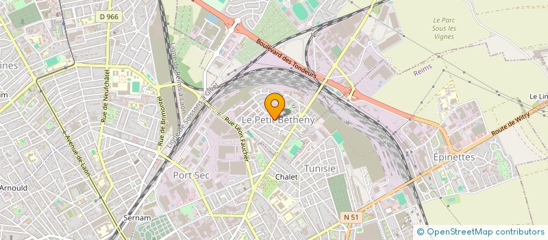 localisation de l'entreprise MONSIEUR DANIEL LALOUETTE  BETHENY