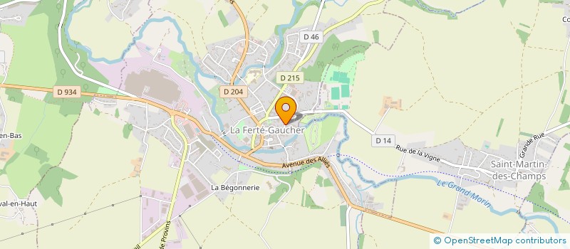 localisation de l'entreprise MONSIEUR DANIEL LAMARCHE  LA FERTE-GAUCHER