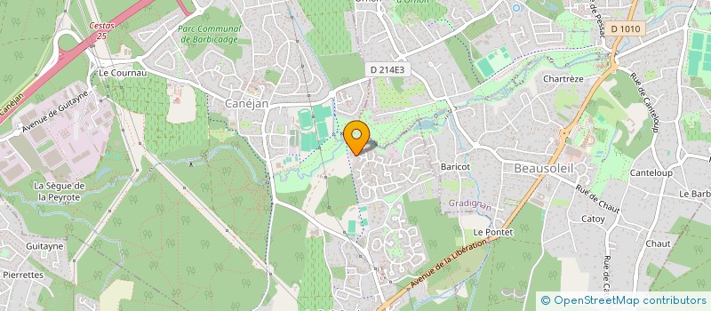 localisation de l'entreprise MONSIEUR DANIEL LAMARQUE  CANEJAN