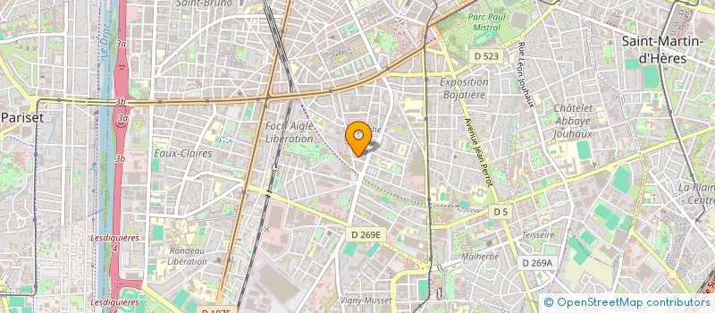 localisation de l'entreprise MONSIEUR DANIEL LAMAS RODRIGUEZ  GRENOBLE