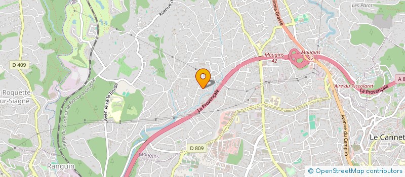 localisation de l'entreprise MONSIEUR DANIEL LAMOTTE à MOUGINS