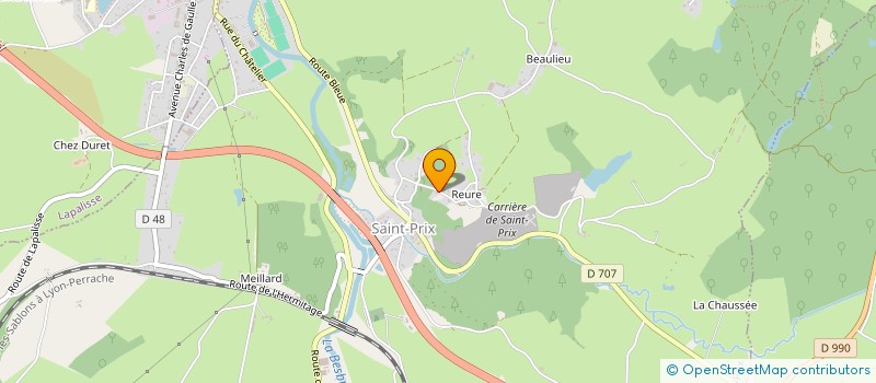 localisation de l'entreprise MONSIEUR DANIEL LAMOUREUX  CHATELUS