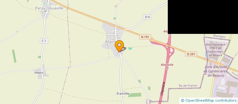 localisation de l'entreprise MONSIEUR DANIEL LANGLOIS  ALLAINVILLE