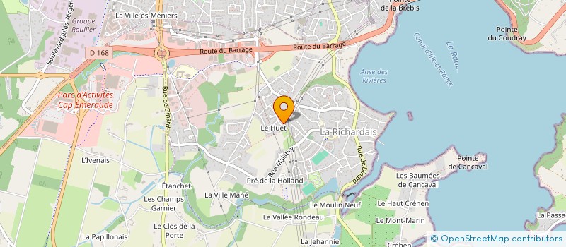 localisation de l'entreprise MONSIEUR DANIEL LANNEHOA  LA RICHARDAIS