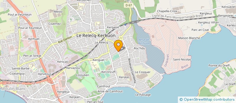 localisation de l'entreprise MONSIEUR DANIEL LANSONNEUR  LE RELECQ-KERHUON