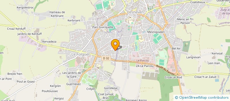 localisation de l'entreprise MONSIEUR DANIEL LAOT  LE FOLGOET