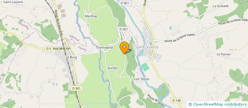 localisation de l'entreprise MONSIEUR DANIEL LAPEYRE  SAINT-VIANCE