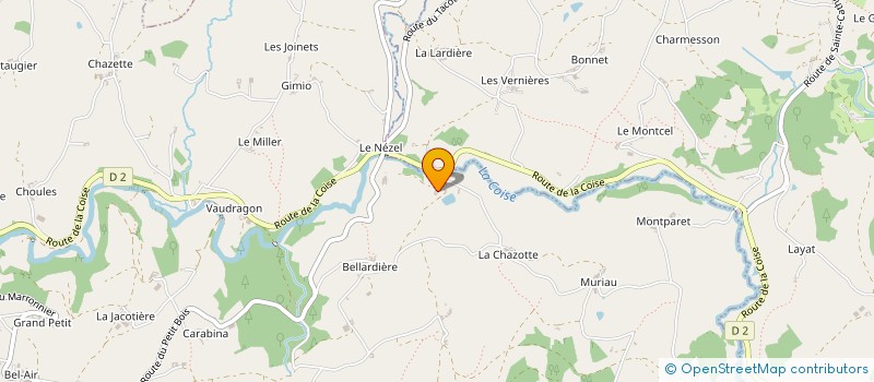 localisation de l'entreprise MONSIEUR DANIEL LARDELLIER à LARAJASSE