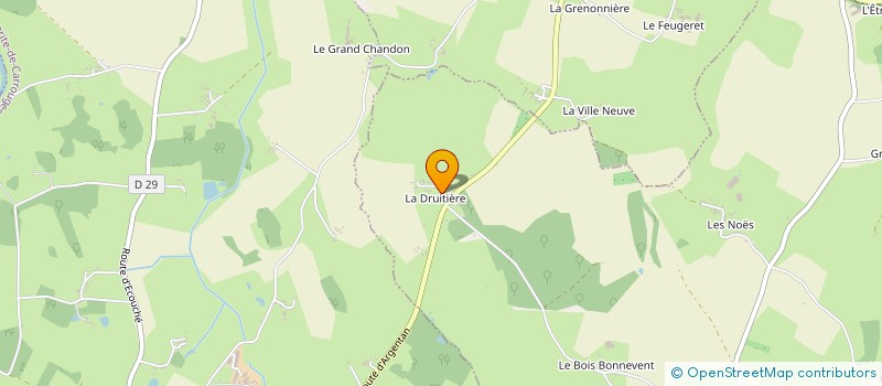 localisation de l'entreprise MONSIEUR DANIEL LARUE à SAINT-SAUVEUR-DE-CARROUGES