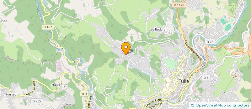 localisation de l'entreprise MONSIEUR DANIEL LASCAUX  TULLE