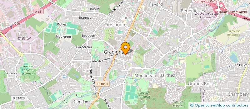 localisation de l'entreprise MONSIEUR DANIEL LASSABE à GRADIGNAN