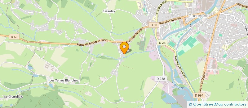 localisation de l'entreprise MONSIEUR DANIEL LATRASSE  UXEAU