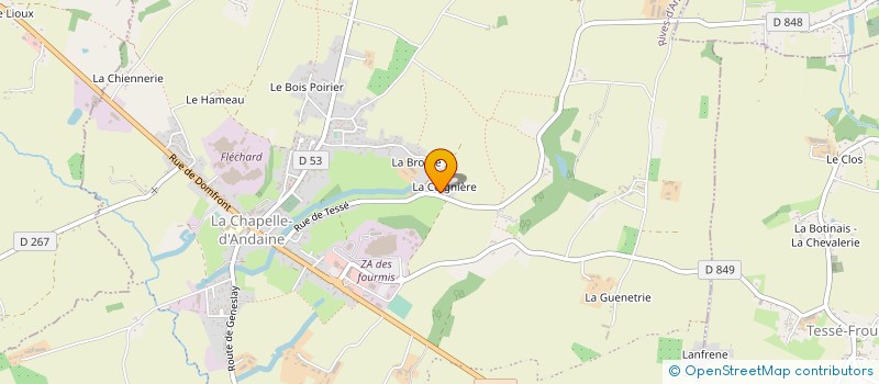 localisation de l'entreprise MONSIEUR DANIEL LAURANS à RIVES D'ANDAINE