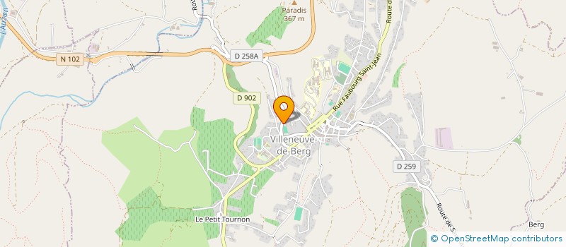 localisation de l'entreprise MONSIEUR DANIEL LAURENT  VILLENEUVE-DE-BERG