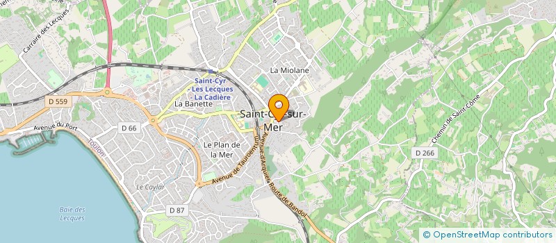 localisation de l'entreprise MONSIEUR DANIEL LAURENT  SAINT-CYR-SUR-MER