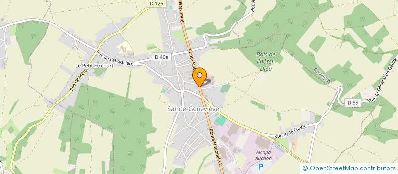 localisation de l'entreprise MONSIEUR DANIEL LAVAL  SAINTE-GENEVIEVE