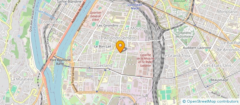 localisation de l'entreprise MONSIEUR DANIEL LAVERGNE à LYON