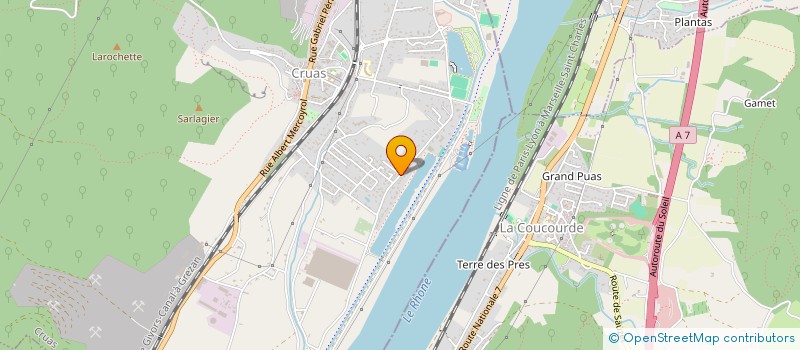 localisation de l'entreprise MONSIEUR DANIEL LAVIS  CRUAS