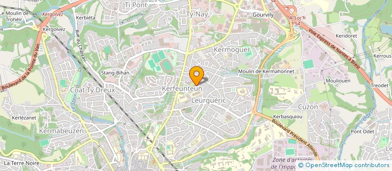 localisation de l'entreprise MONSIEUR DANIEL LE BRAS à QUIMPER