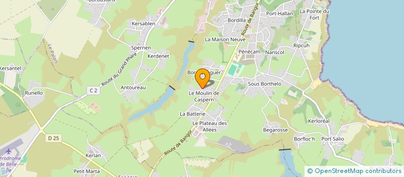 localisation de l'entreprise MONSIEUR DANIEL LE CLECH  LE PALAIS