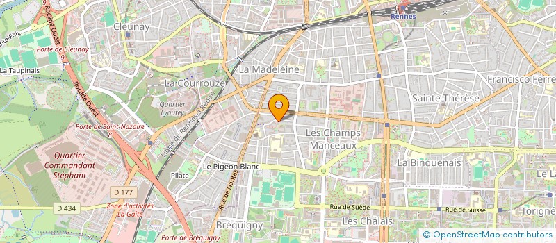 localisation de l'entreprise MONSIEUR DANIEL LE COZ  RENNES
