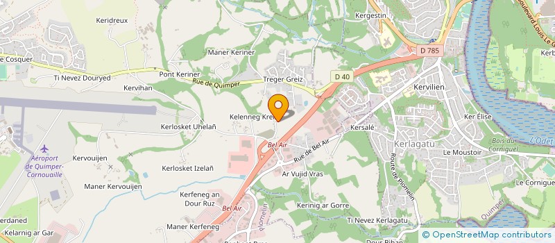 localisation de l'entreprise MONSIEUR DANIEL LE FUR  QUEVEN