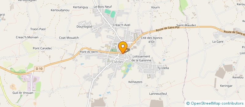 localisation de l'entreprise MONSIEUR DANIEL LE GALL  CLEDER