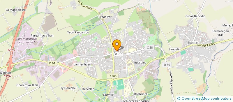 localisation de l'entreprise MONSIEUR DANIEL LE GOURIELLEC  BRIEC