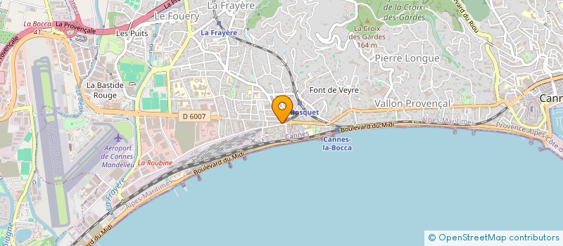 localisation de l'entreprise MONSIEUR DANIEL LE MONNIER à CANNES