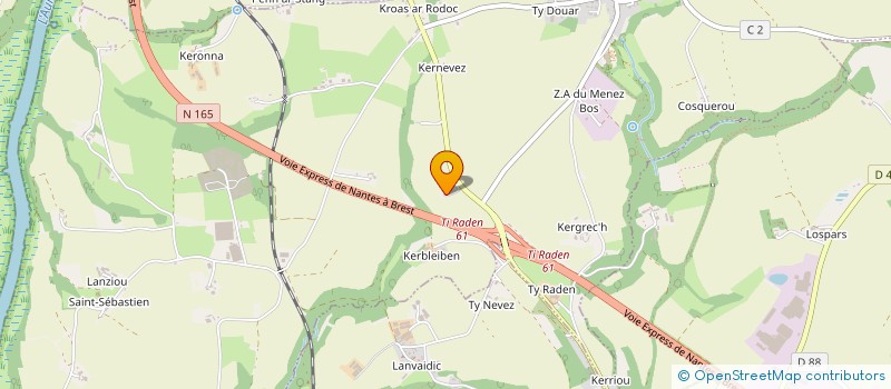 localisation de l'entreprise MONSIEUR DANIEL LE ROY  SAINT-SEGAL