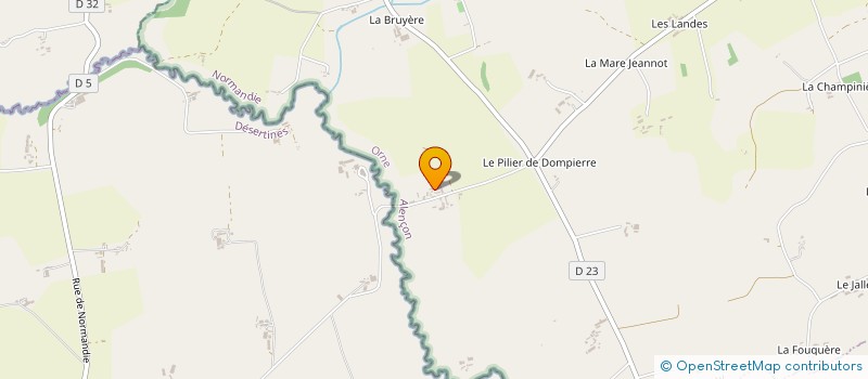 localisation de l'entreprise MONSIEUR DANIEL LEBOSSE à MANTILLY