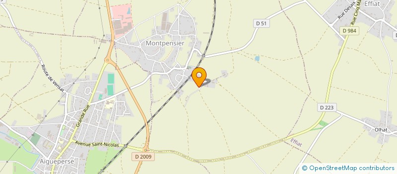 localisation de l'entreprise MONSIEUR DANIEL LEBOURG  MONTPENSIER