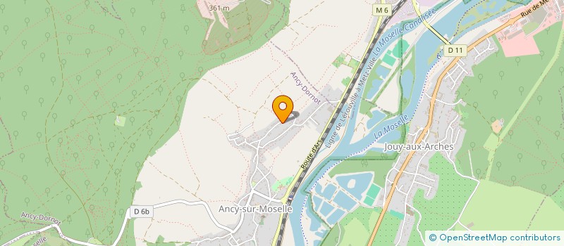 localisation de l'entreprise MONSIEUR DANIEL LEBRUN à ANCY-DORNOT