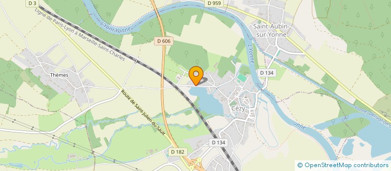 localisation de l'entreprise MONSIEUR DANIEL LEBRUN  CEZY