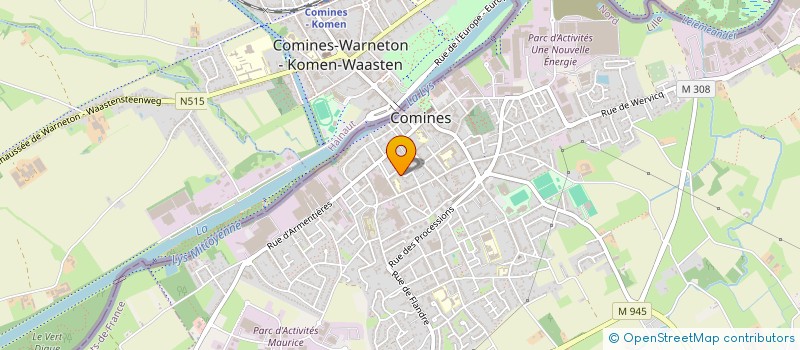 localisation de l'entreprise MONSIEUR DANIEL LECLEIRE  COMINES