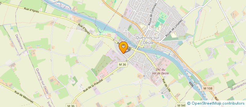 localisation de l'entreprise MONSIEUR DANIEL LECLERCQ  QUESNOY-SUR-DEULE