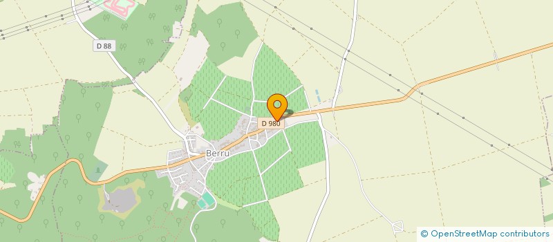 localisation de l'entreprise MONSIEUR DANIEL LECLERE  BERRU