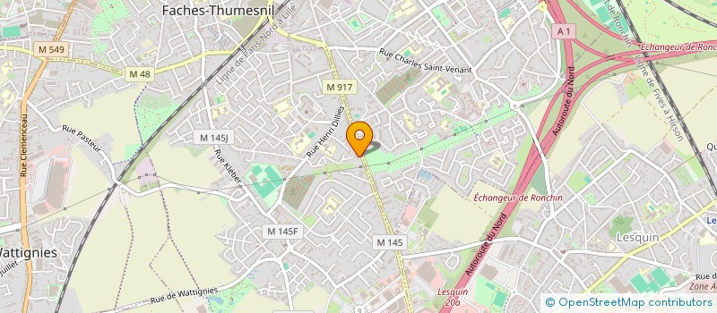 localisation de l'entreprise MONSIEUR DANIEL LECOMPT  FACHES-THUMESNIL