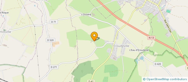 localisation de l'entreprise MONSIEUR DANIEL LECONTE  EROUDEVILLE