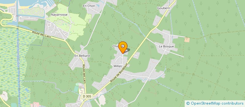 localisation de l'entreprise MONSIEUR DANIEL LEDUC  BISCARROSSE