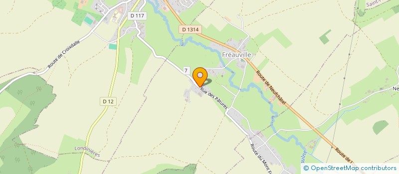 localisation de l'entreprise MONSIEUR DANIEL LEFEBVRE  FREAUVILLE