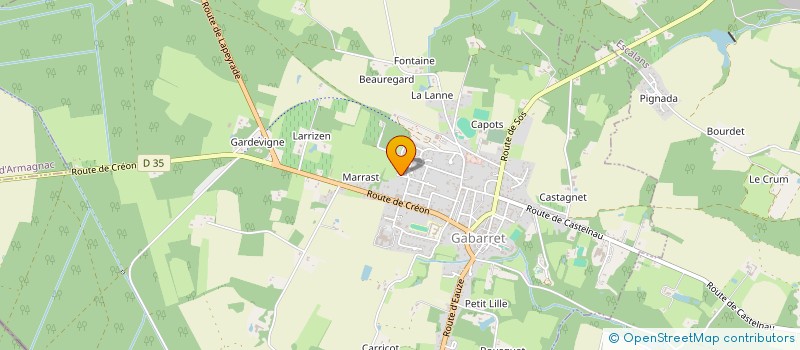 localisation de l'entreprise MONSIEUR DANIEL LEFETZ  GABARRET