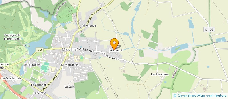 localisation de l'entreprise MONSIEUR DANIEL LEFORT  MISSILLAC