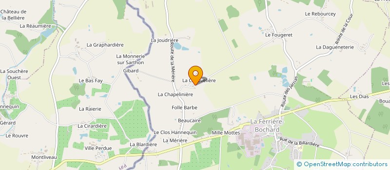 localisation de l'entreprise MONSIEUR DANIEL LEFRILEUX à LA FERRIERE BOCHARD