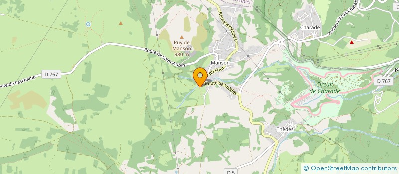 localisation de l'entreprise MONSIEUR DANIEL LEGRAND  SAINT-GENES-CHAMPANELLE