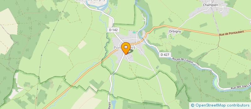 localisation de l'entreprise MONSIEUR DANIEL LEJEUNE  PONTAUBERT